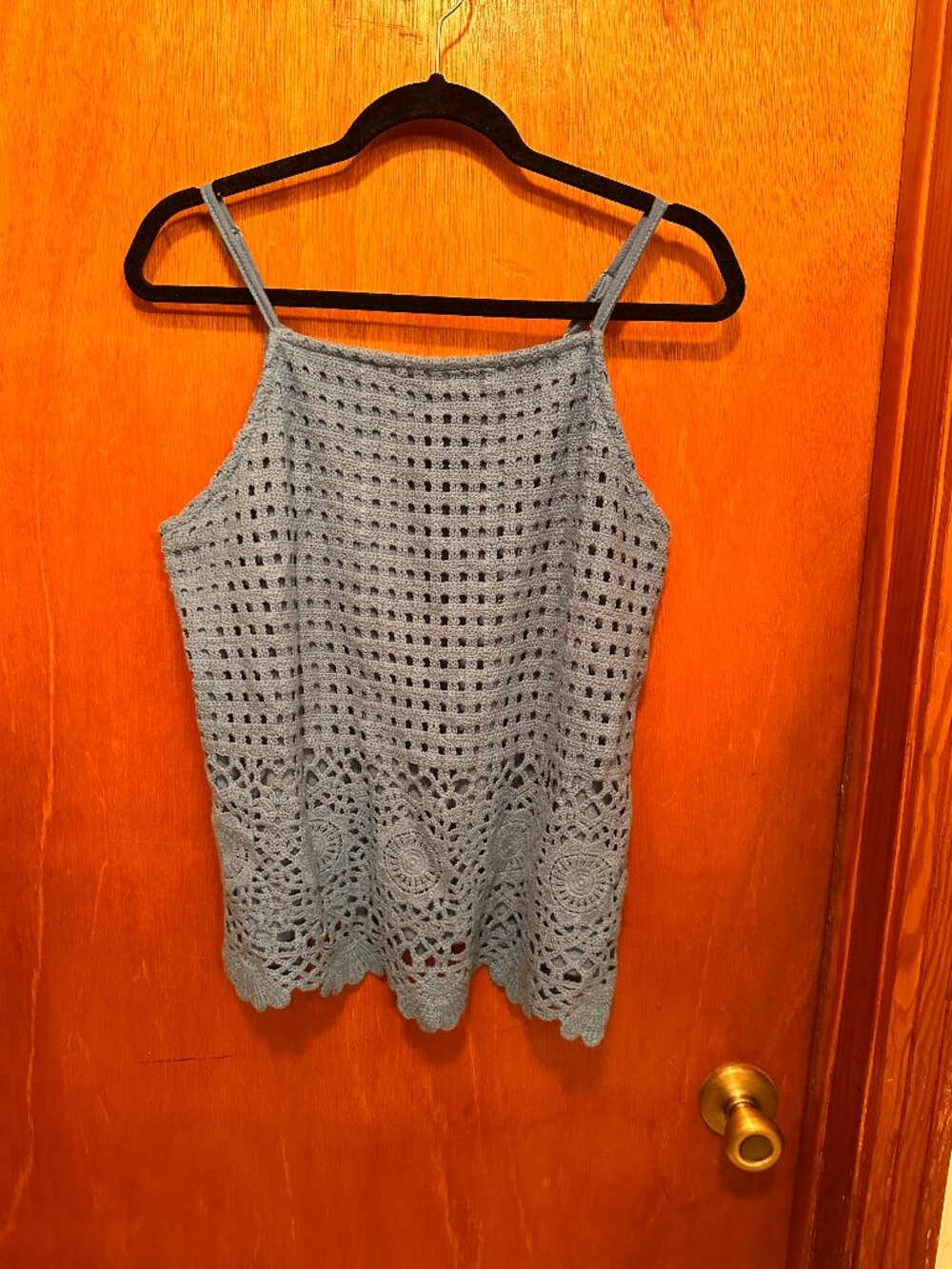 Maurices crochet front cami/tank top size L